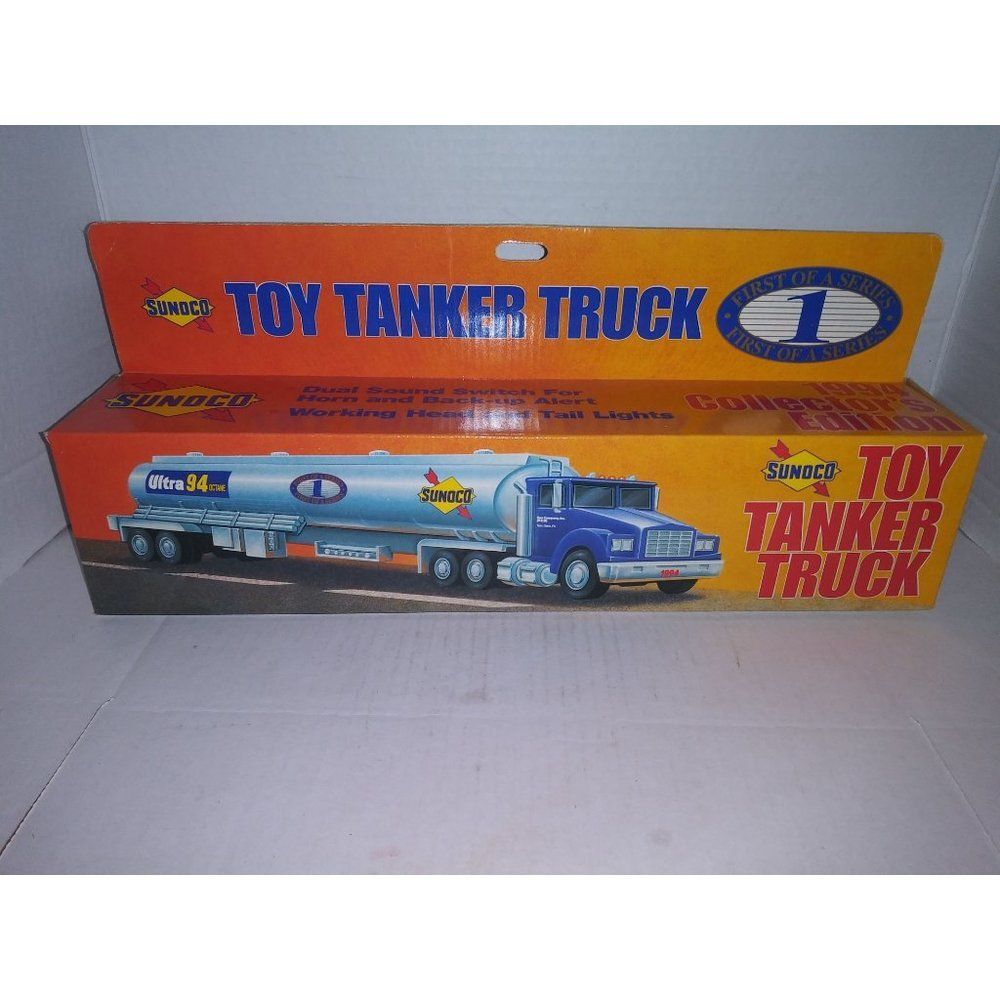 Sunoco Toy Tanker Truck 1994 Collector's Edition OB Lights Sounds Liner Ties